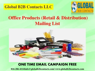 Office Products (Retail & Distribution) Mailing List