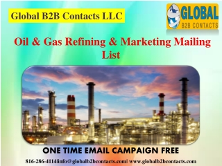 Oil & Gas Refining & Marketing Mailing List