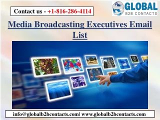 Media Broadcasting Executives Email List