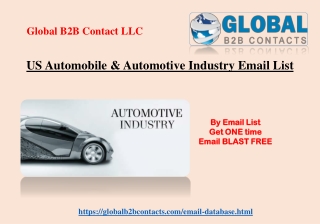 US Automobile & Automotive Industry Email List