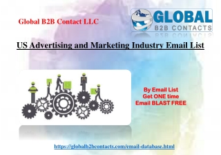 US Advertising and Marketing Industry Email List