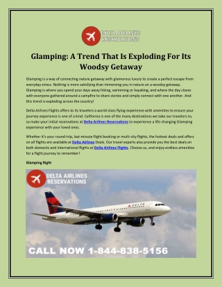 Glamping: A Trend That Is Exploding For Its Woodsy Getaway