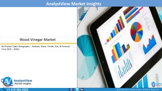 Food Industry Market Research | Wood Vinegar Market Research Report