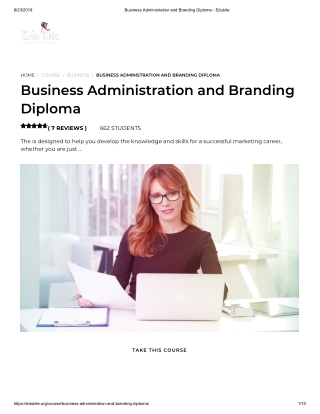 Business Administration and Branding Diploma - Edukite