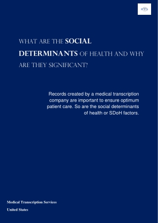 What Are the Social Determinants of Health and Why Are They Significant?