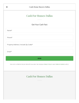Cash For Houses Dallas