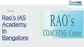 IAS COACHING IN BANGALORE