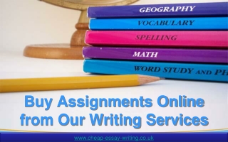 Buy Assignments Online from Our Writing Services