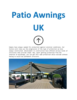 Patio Awnings UK