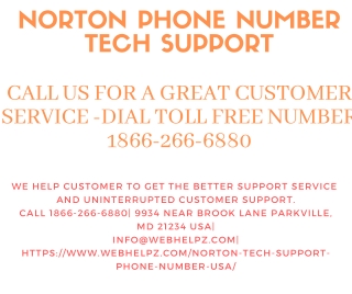 Norton Tech Support Phone Number