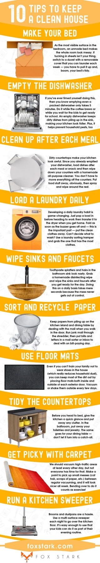 10 Tips to Keep a Clean House