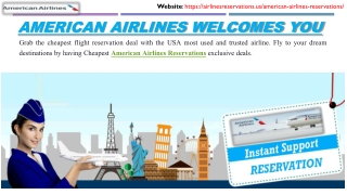 Cheapest flight reservations deals, offers, etc - American Airlines