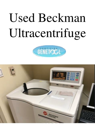 Used Beckman Ultracentrifuge