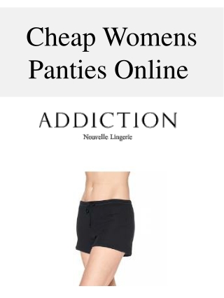 Cheap Womens Panties Online