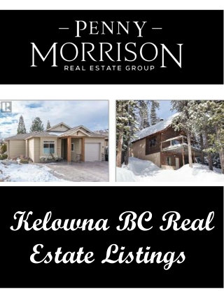 Kelowna BC Real Estate Listings