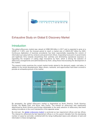 Global EDiscovery Market