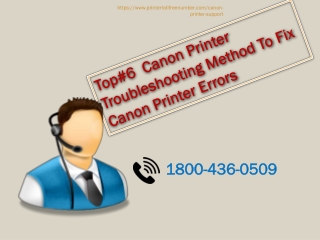 Best 6 Canon Printer Troubleshooting Method To Fix Canon Printer Errors