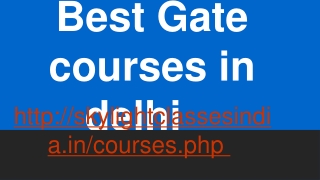 Best Gate courses in delhi