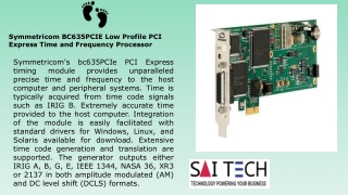 Symmetricom BC635PCIE Low Profile PCI Express Time and Frequency Processor