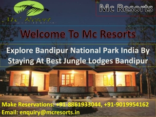 Bandipur National Park Resorts