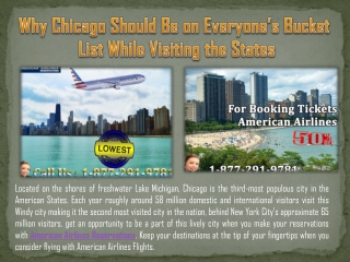 Why Chicago Should Be on Everyone’s Bucket List While Visiting the States