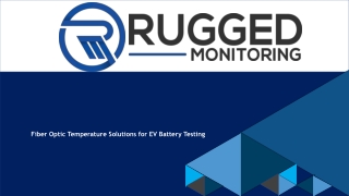 Fiber Optic Temperature Sensor for EV Battery Testing