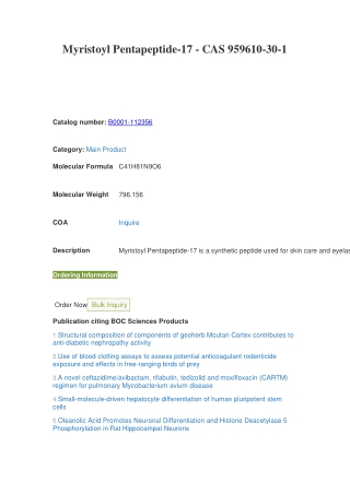 Myristoyl Pentapeptide-17