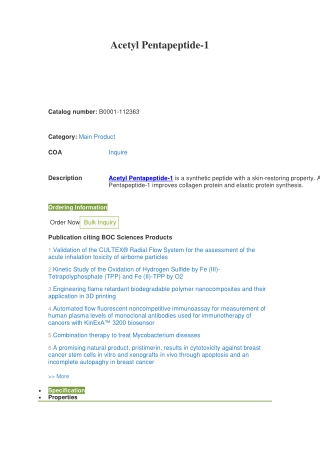Acetyl Pentapeptide-1