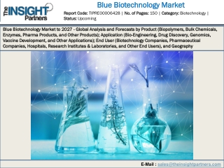 Blue Biotechnology Market 2019 Immense Growth Potential and Global Forecast by 2027