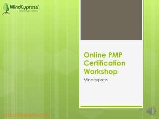 Online PMP Certification Workshop| Project Management *MindCypress