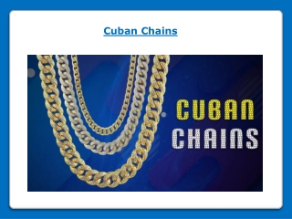 HipHopBling Cuban Chains