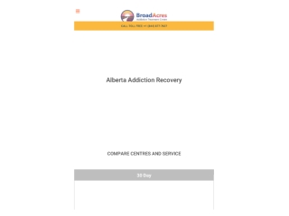 Addiction Treatment Center | Alberta