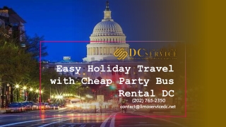 Easy Holiday Travel with Party Bus Rental DC
