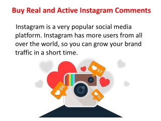 Buy Real and Active Instagram Comments