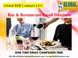 Bar & Restaurant Email Database
