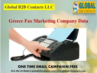 Greece Fax Marketing Company Data