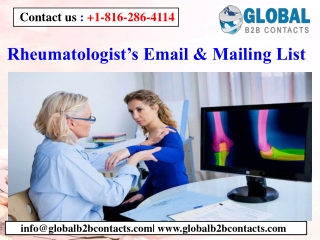 Rheumatologist’s Email & Mailing List