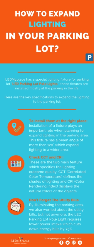LED Parking Lot Pole Lights