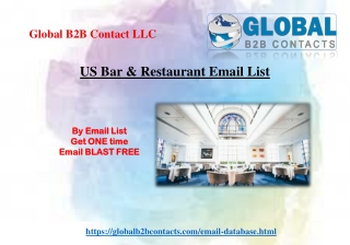 US Bar & Restaurant Email List