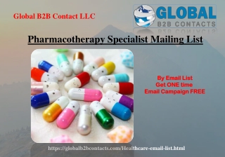 Pharmacotherapy Specialist Mailing List