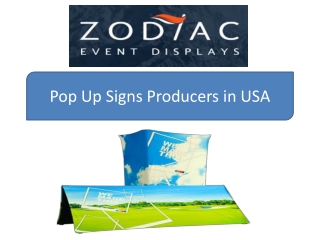 Up Signs Producers in USA– Zodiac Event Displays