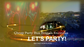Party Bus Rental Encinitas