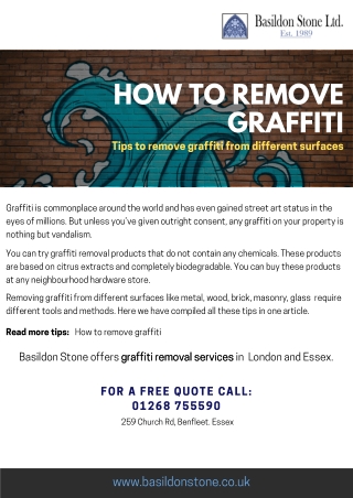 How to remove graffiti