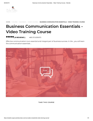 Business Communication Essentials - Video Training Course - Edukite