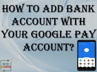 How To Add Bank Account With Your Google Pay Account? Https G Co recover