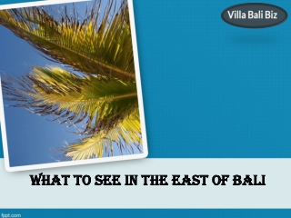 What To See In The East Of Bali