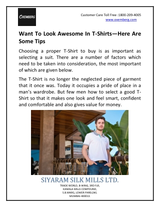 Want To Look Awesome In T-Shirts—Here Are Some Tips