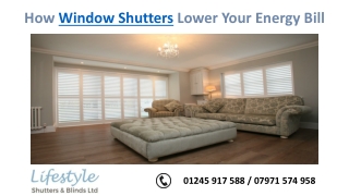 How Window Shutters Lower Your Energy Bill