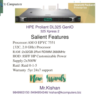HPE Prolianta DL325GEN10 325xpress 2
