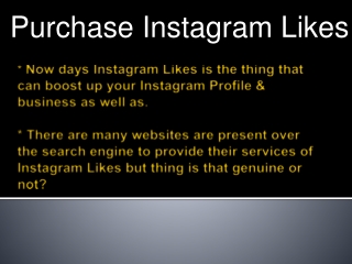Purchase Instagram Likes Real, Genuine & Safe